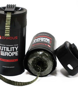 Zakous All Purpose Utility Rope Canister - 120 Feet 1100lb