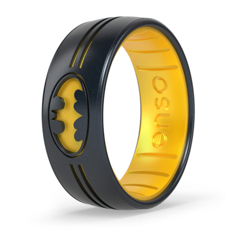 Enso Rings DC Comics Collection Silicone Ring - Batman, Size 14