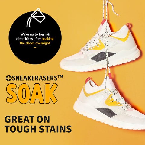 SneakERASERS Overnight Soak, Shoe and Sneaker Cleaner, 5 Pack