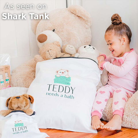 Teddy Needs a Bath! Washer and Dryer Bag for Stuffed Animals