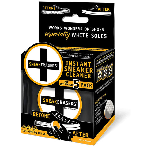 SneakERASERS Instant Sneaker Cleaner Sponge, 5 Pack