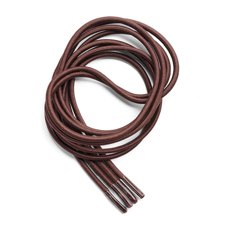THE ORIGINAL STRETCHLACE Round Dress Shoe Laces, DARK BROWN (31" Inches)