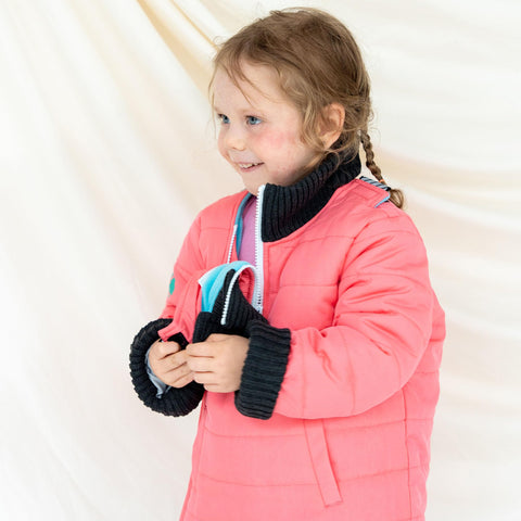 Buckle Me Baby Coats - Safer Car Seat Girls Winter Jacket - Toastier Pinkerbell - 18 Months