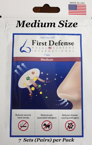 First Defense Nasal Screens - Pick-A-Size Packs (Medium)