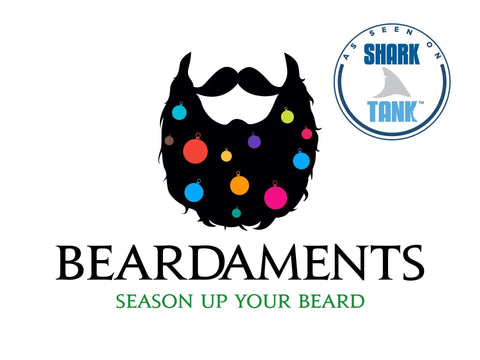 BEARDAMENTS  - Beard Lights - Ornaments Bundle - 16pc Beard Lights, 12pc Beard Ornaments