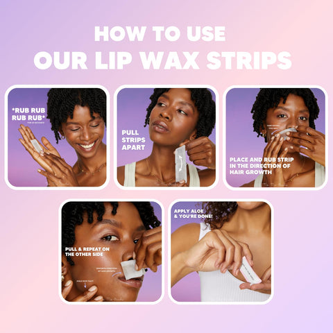 No Mo-Stache Lip Wax Strips for Hair Removal