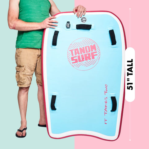 TANDM SURF Inflatable Tandem Bodyboard - 2 Person