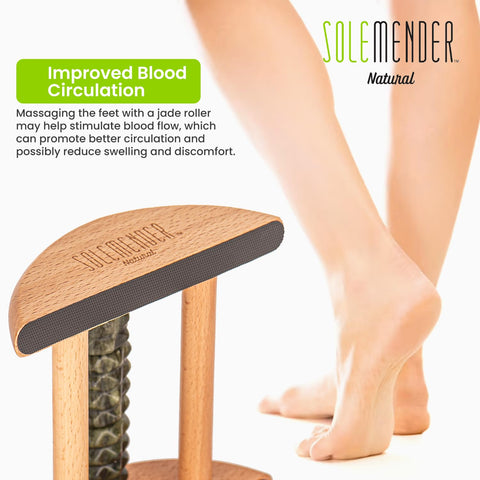Solemender Cooling Foot Massager Natural Jade Bundle