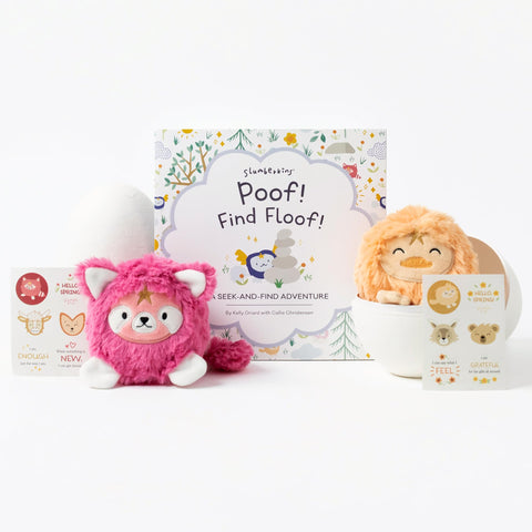 Slumberkins Poof! Find Floof! Book + Mini Plush - Easter Gift Set