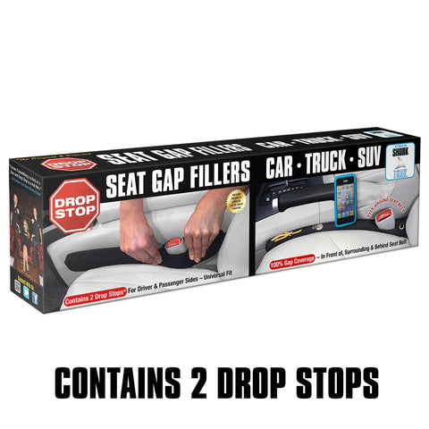 Drop Stop Car Seat Gap Filler, Set of 2 and Slide Free Pad and Light