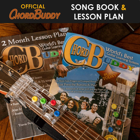 ChordBuddy Guitar Learning with Songbook, Lesson Plan, Tuner
