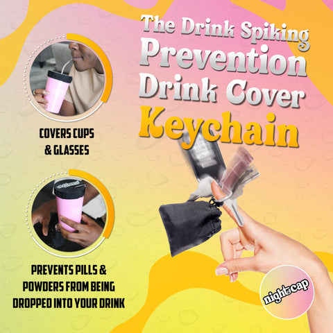 NightCap Keychain - Drink Spiking Prevention Accessory - 1pk