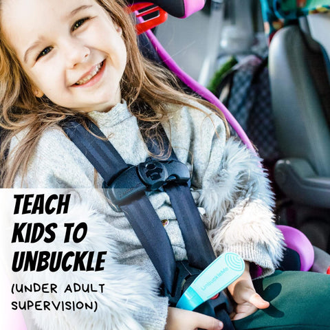 UnbuckleMe Car Seat Buckle Release Tool - Purple & Blue 2 Pack
