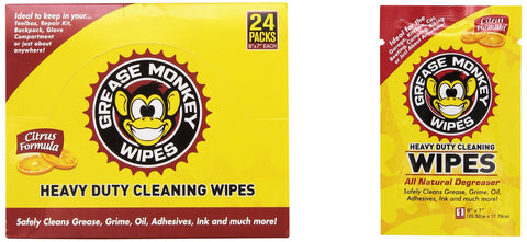 Grease Monkey Degreaser Wipes - Box of 24