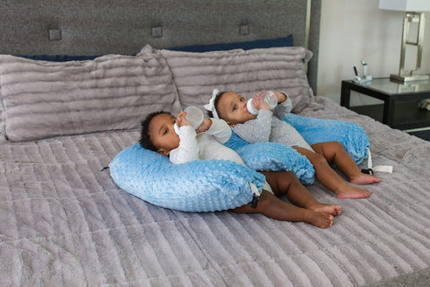 Twin Z Pillow Navy - 6-in-1 Twin Nursing Pillow, Breastfeeding