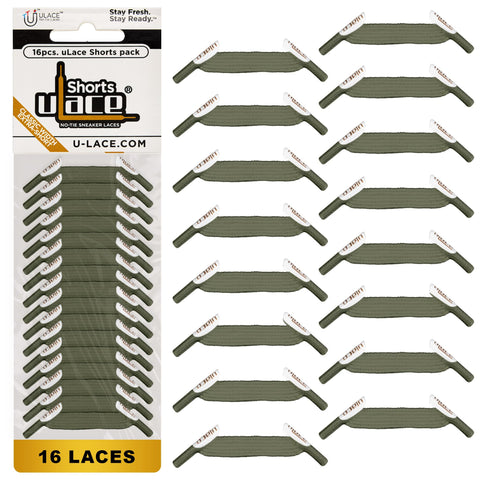 U-Lace uLace Shorts Pack - Army Green
