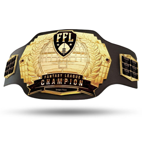 TrophySmack Fantasy Football Championship Belt - Gold