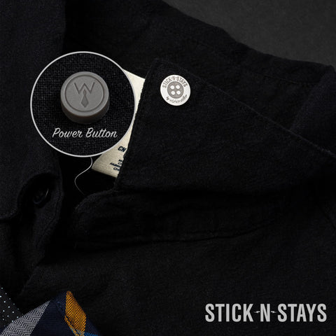 Stick-N-Stays Magnetic Collar Stays by Würkin Stiffs | (10) Magnetic Adhesive Polo Stays