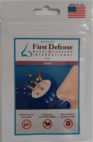 First Defense Nasal Screens - Pick-A-Size Packs (Small)