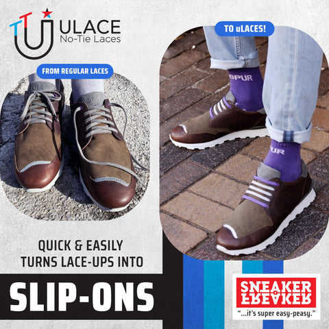 uLace Slims No-Tie Shoelaces - Cotton Candy Pink