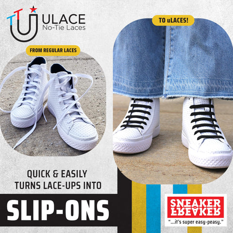 uLace Kiddos - No Tie Shoe Laces, White